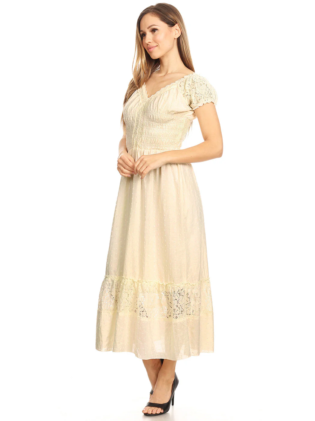 Renaissance Boho Lace Maxi Dress - Image 10