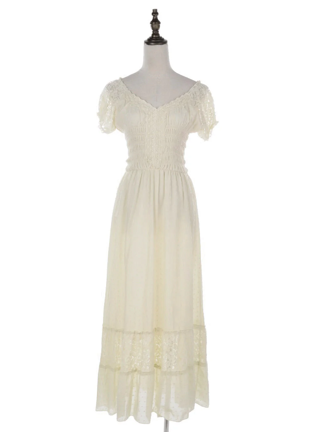 Renaissance Boho Lace Maxi Dress - Image 14