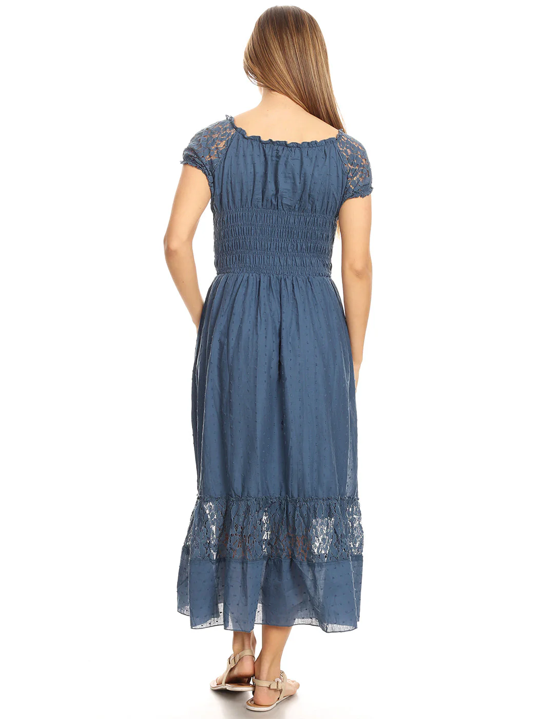 Renaissance Boho Lace Maxi Dress - Image 25