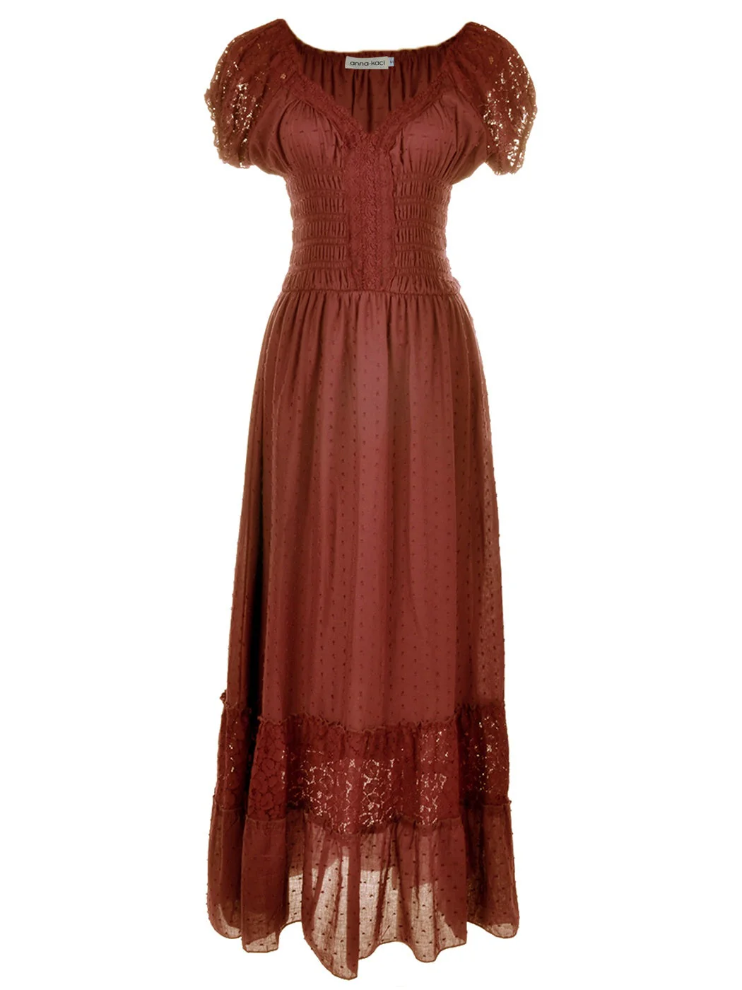 Renaissance Boho Lace Maxi Dress - Image 30