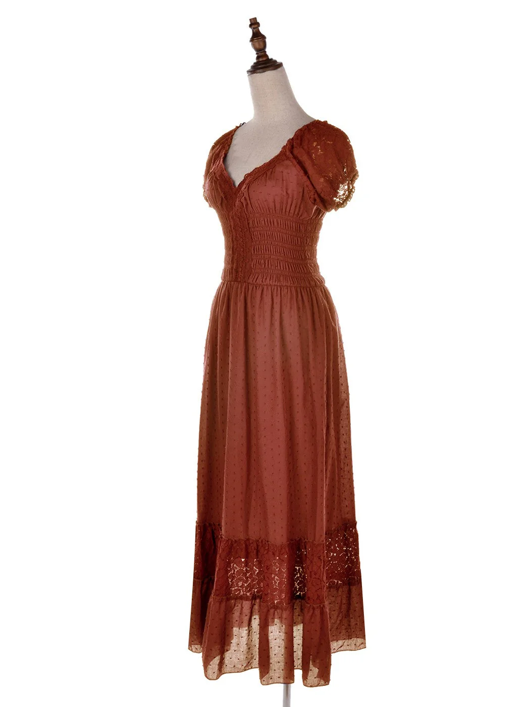 Renaissance Boho Lace Maxi Dress - Image 33