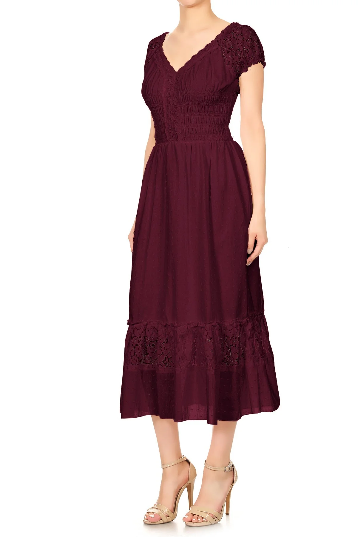 Renaissance Boho Lace Maxi Dress - Image 38