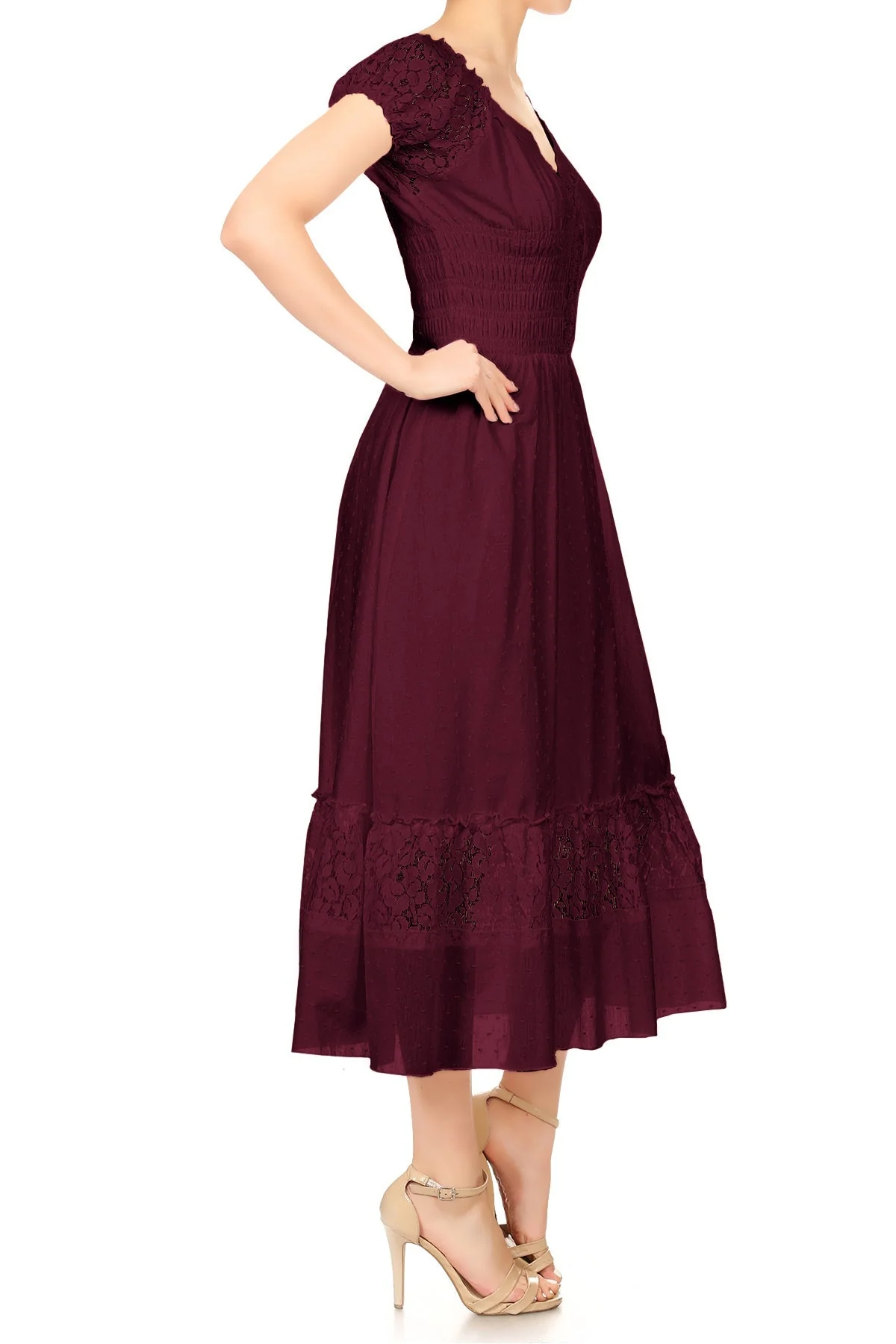 Renaissance Boho Lace Maxi Dress - Image 39
