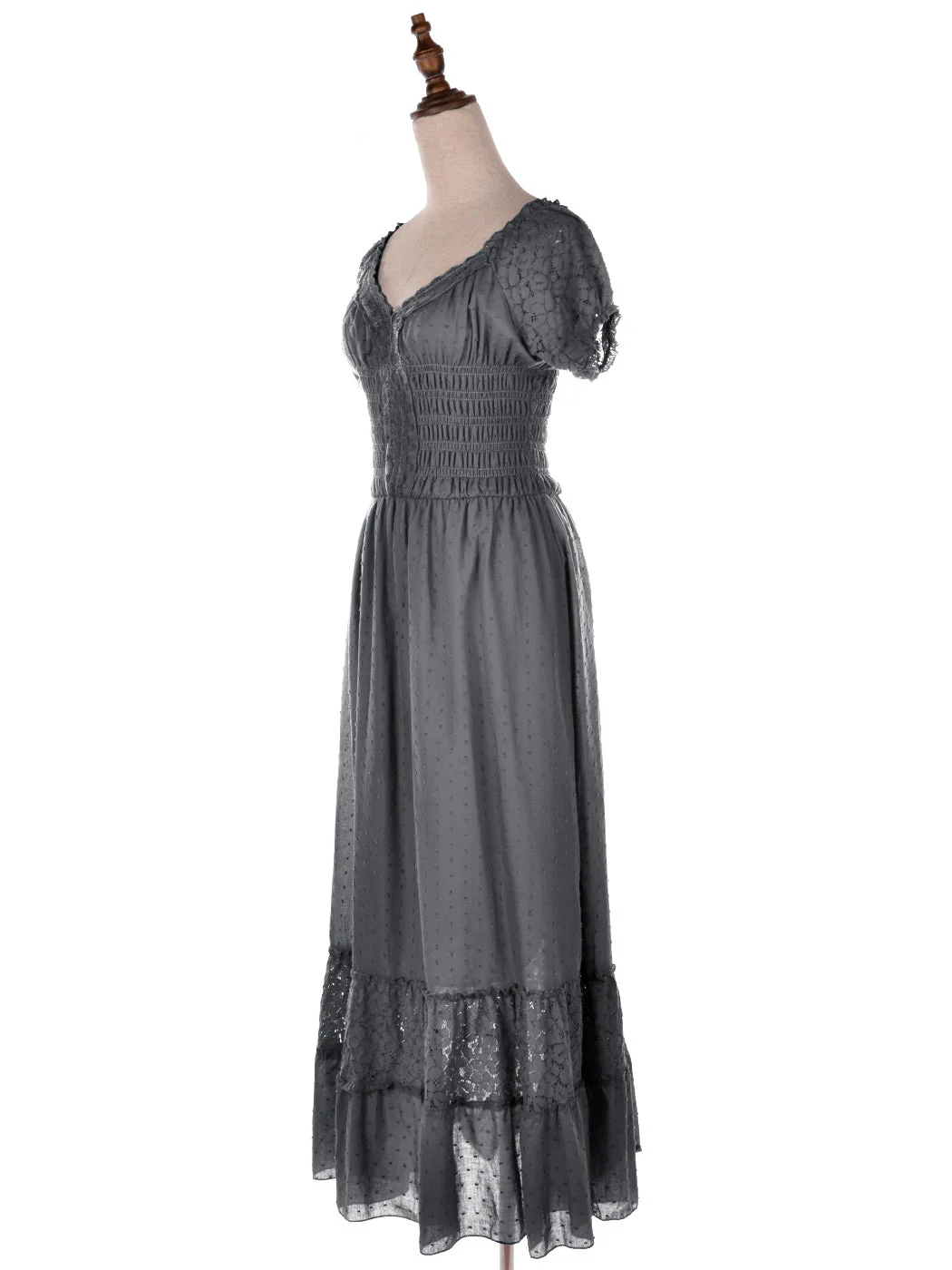 Renaissance Boho Lace Maxi Dress - Image 45