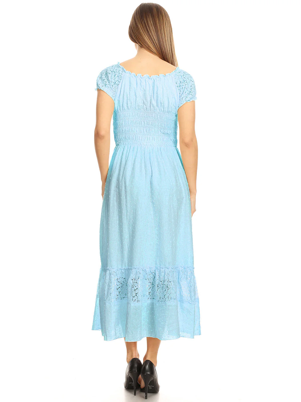 Renaissance Boho Lace Maxi Dress - Image 51