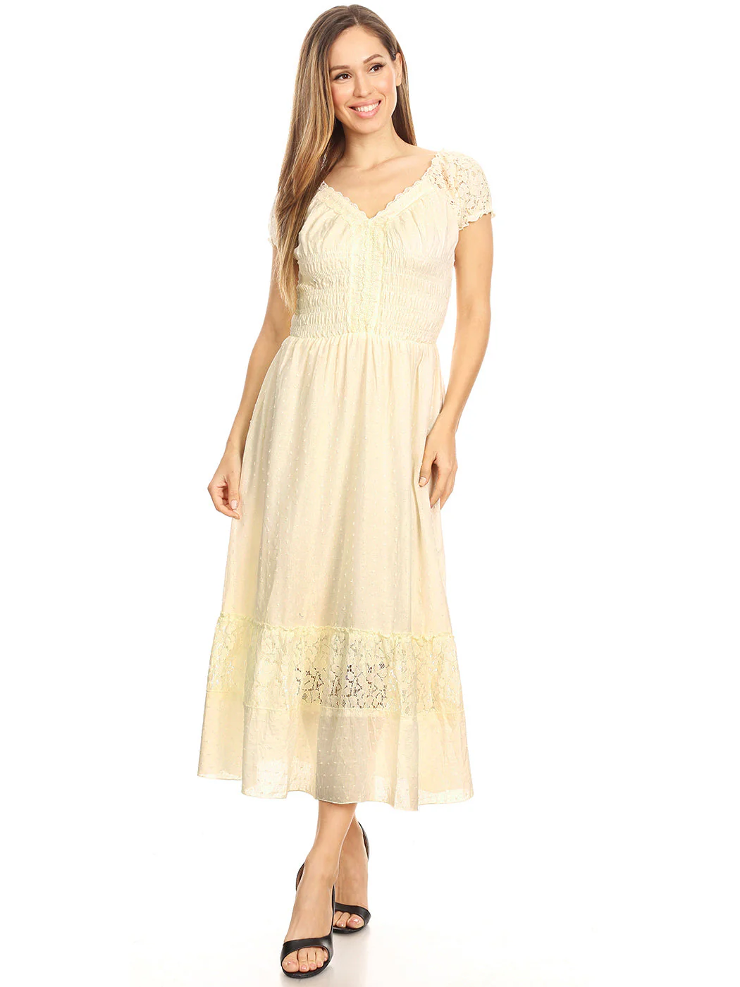 Renaissance Boho Lace Maxi Dress - Image 7