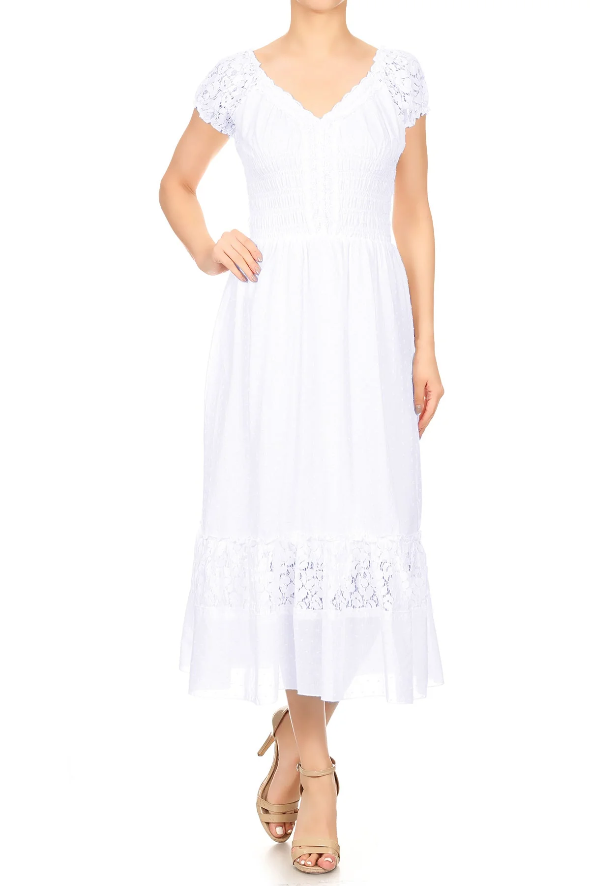 Renaissance Boho Lace Maxi Dress - Image 78