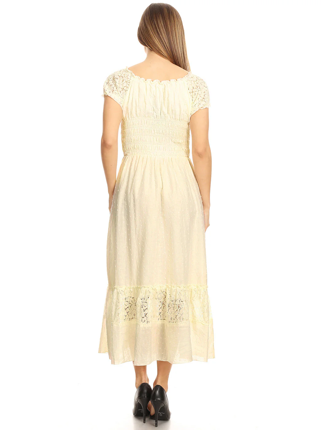 Renaissance Boho Lace Maxi Dress - Image 8