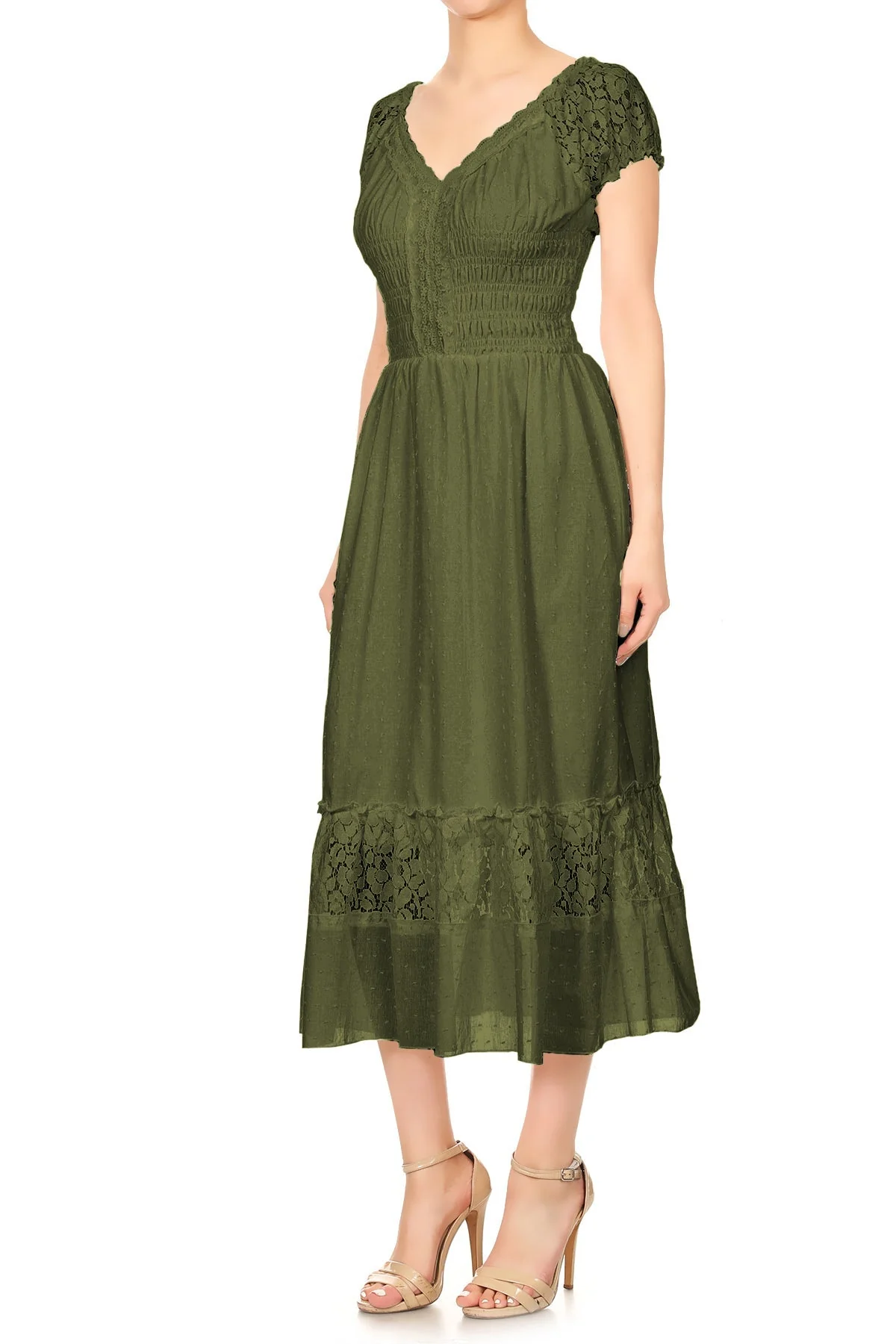 Renaissance Boho Lace Maxi Dress - Image 84