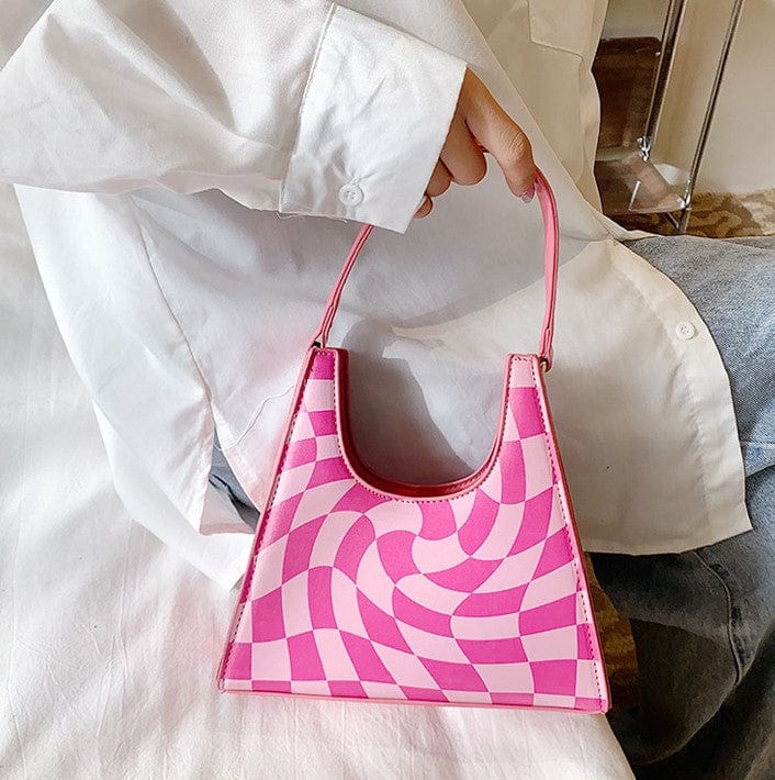 Retro Abstract Graphic Patterned Hand Bag - Image 3