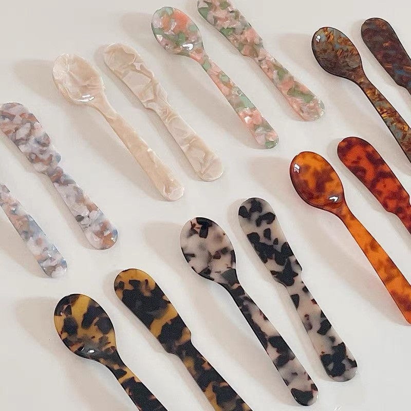Retro French Styled Dessert Spoon & Butter Knife - Image 3