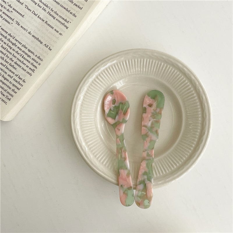 Retro French Styled Dessert Spoon & Butter Knife - Image 5