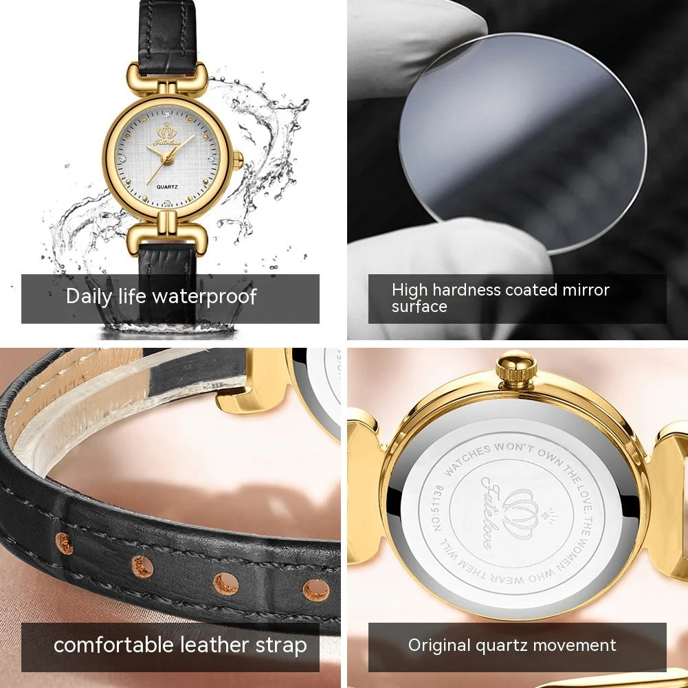 Retro Lightweight Small Kit Exquisite Watch Belt Quartz Watch - Image 10