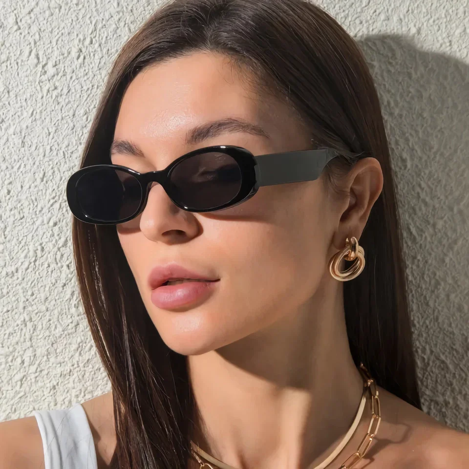 Retro Oval Sunglasses - Image 7
