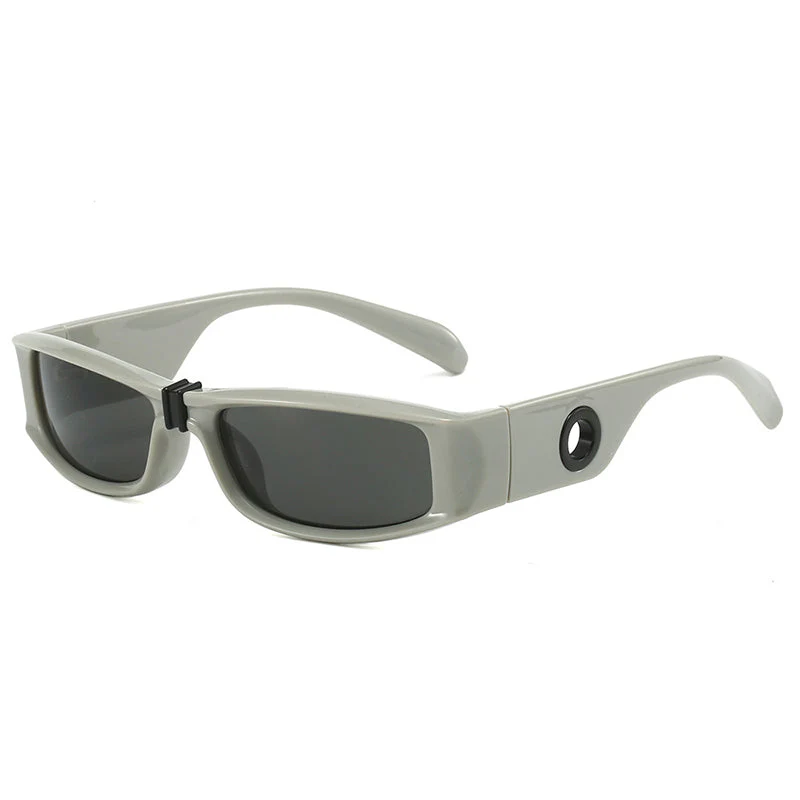 Retro Rectangle Sunglasses - Image 6
