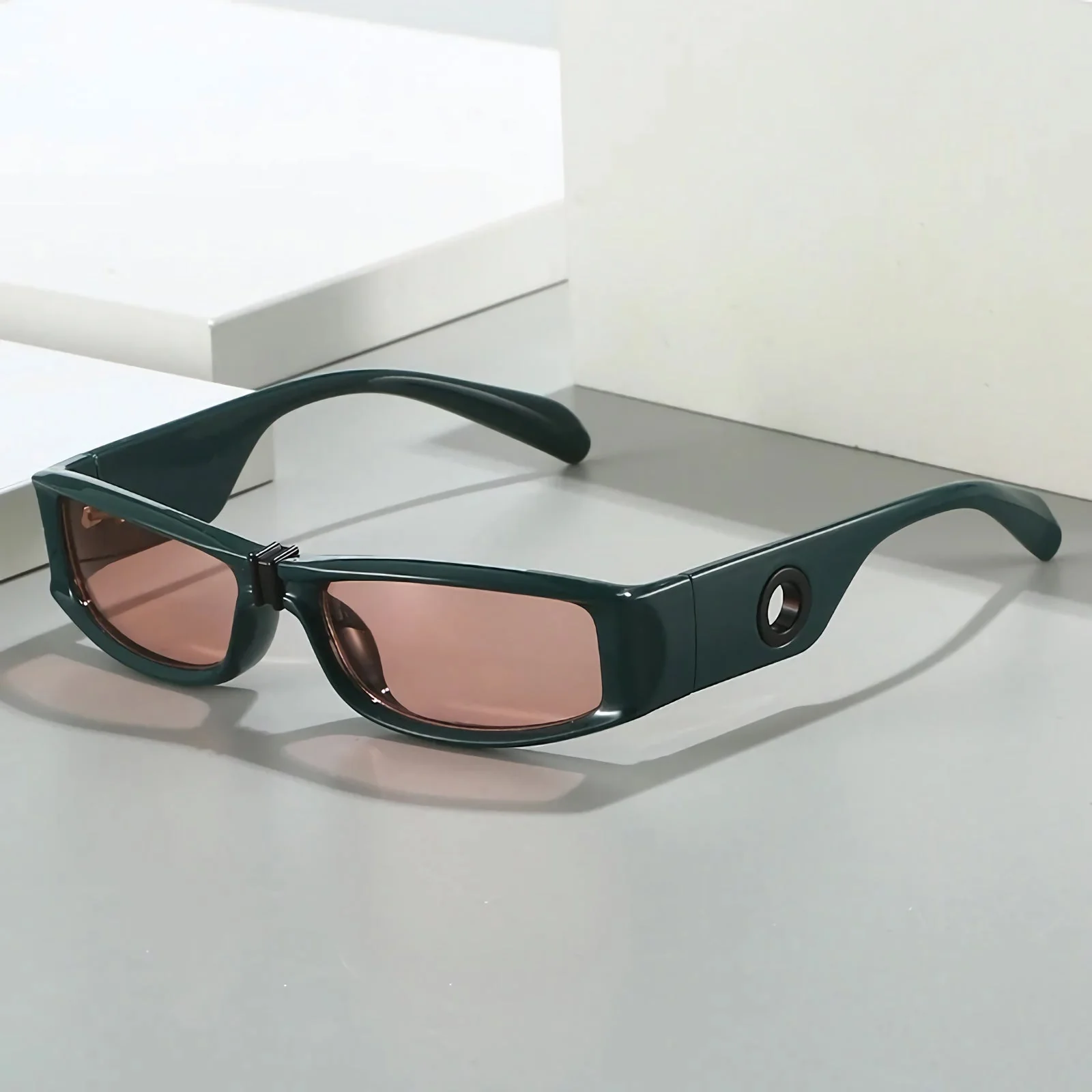 Retro Rectangle Sunglasses - Image 8