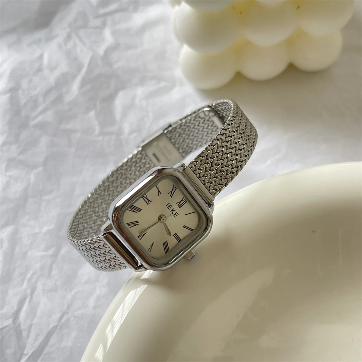Retro Roman Steel Quartz Watch - Image 5