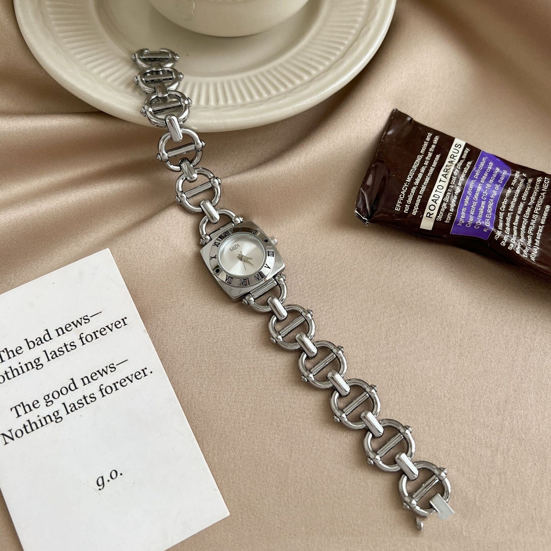 Retro Small Square Personality Chain Watch - Image 7