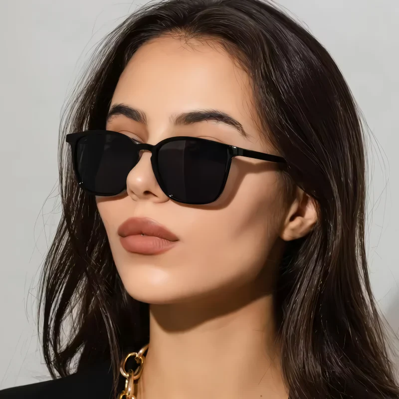 Retro Square Cat Eye Sunglasses with UV400 Protection - Image 6