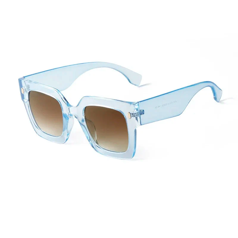 Retro Square Frame Cat Eye Sunglasses - Image 3