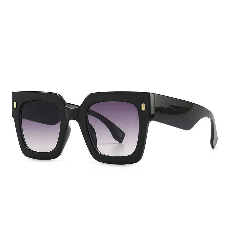 Retro Square Frame Cat Eye Sunglasses - Image 8
