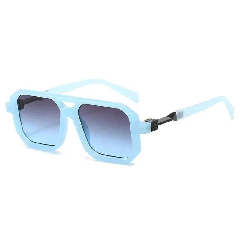 Retro Square Pilot Sunglasses - Image 7