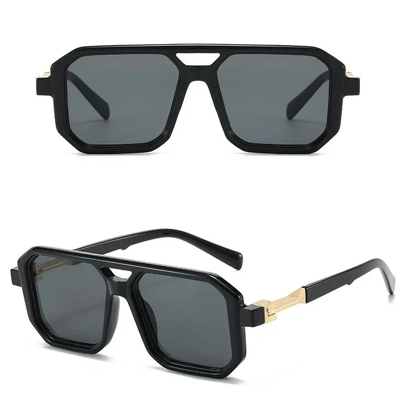 Retro Square Pilot Sunglasses - Image 8