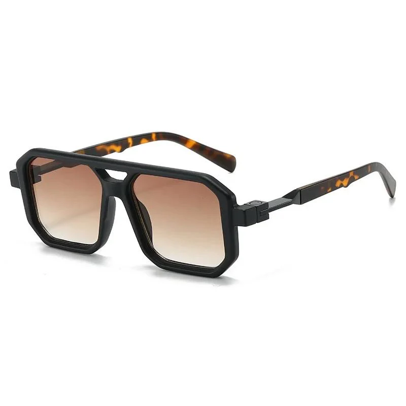 Retro Square Pilot Sunglasses - Image 9