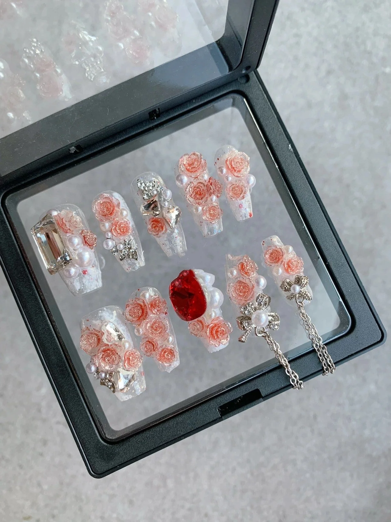 Rhinestone Handmade Wear Nail Stickers - Image 4