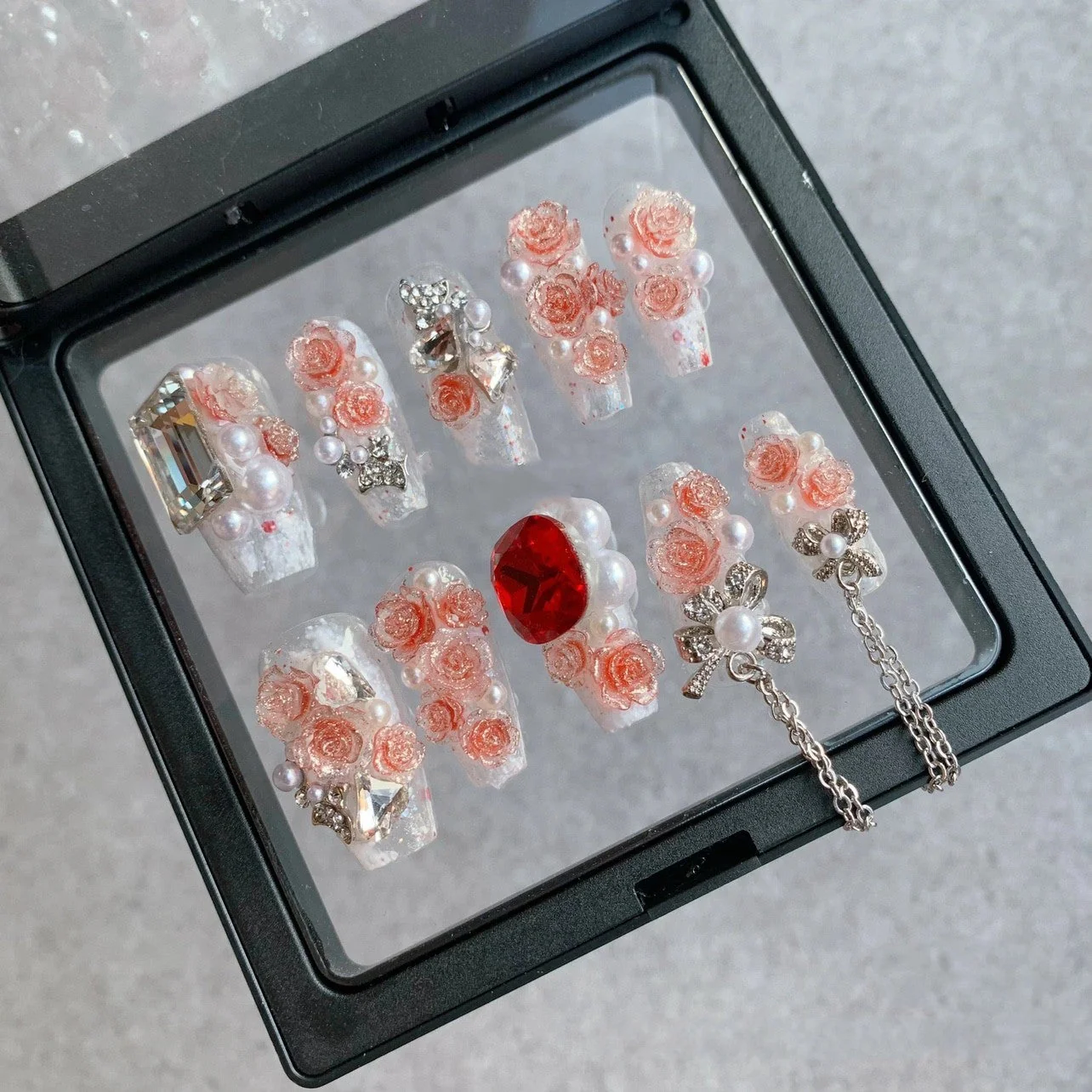 Rhinestone Handmade Wear Nail Stickers - Image 5