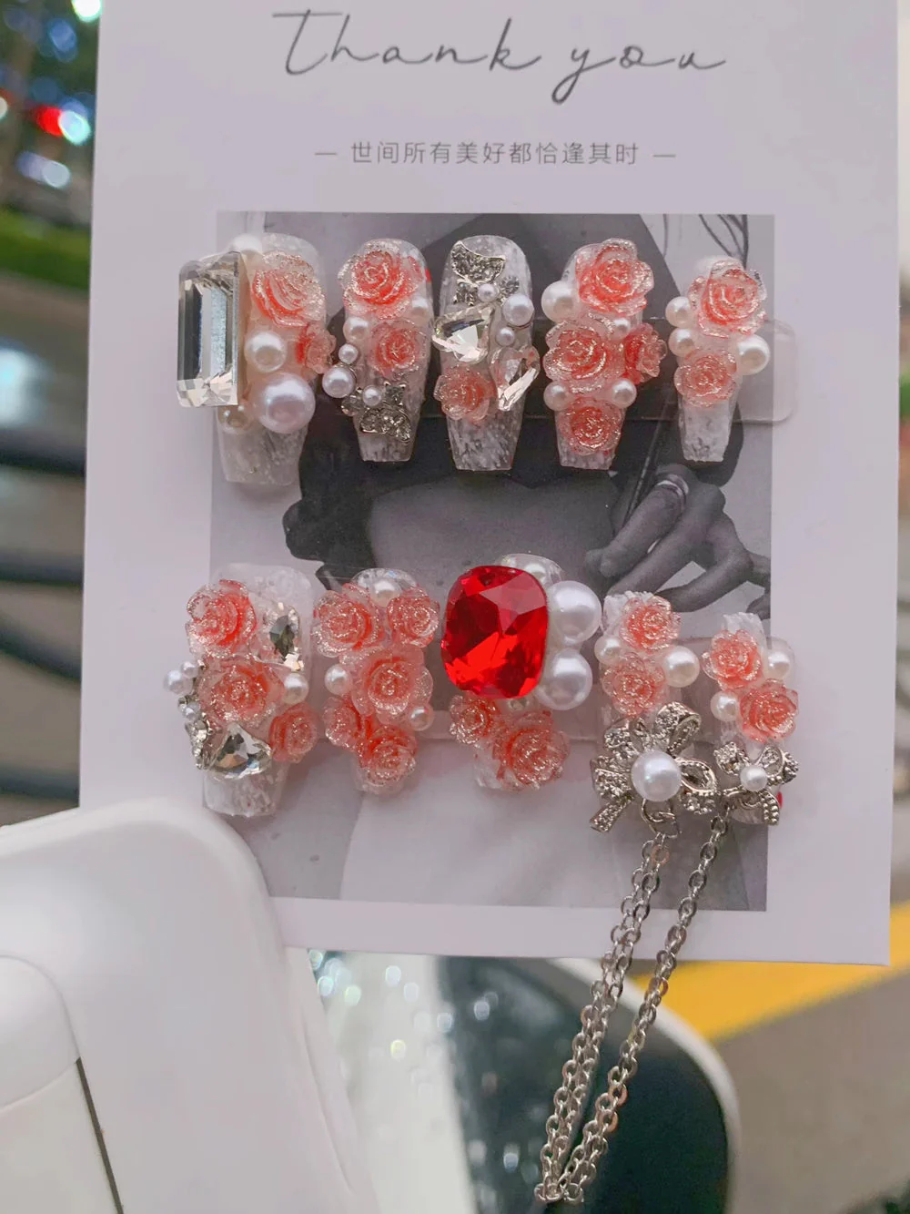 Rhinestone Handmade Wear Nail Stickers - Image 6