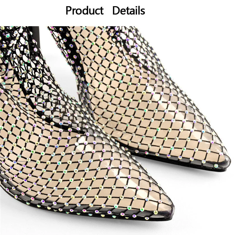 Rhinestone High Heels Sandals - Image 5