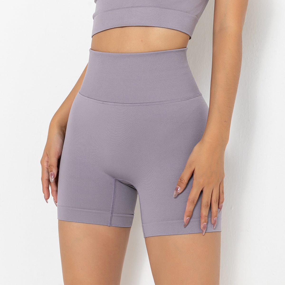 Ribbed High Rise Sculpting Biker Shorts - Image 32