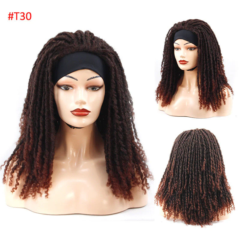 Ribbon Long Curly Crochet Hair Wig Head Cover - Image 4