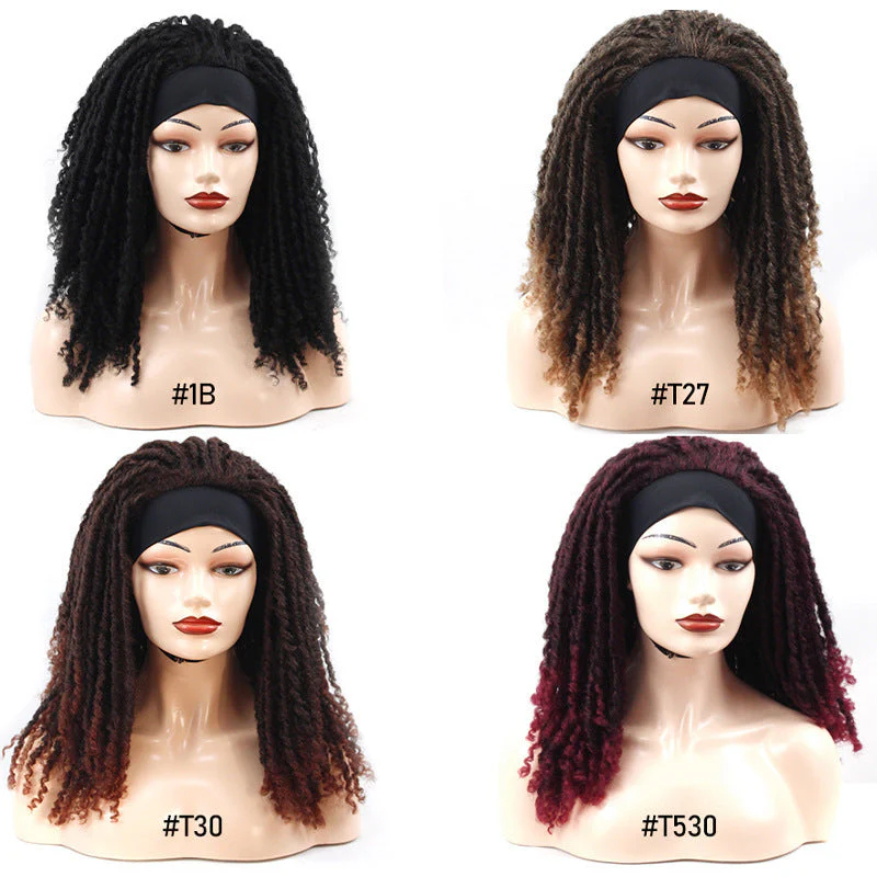 Ribbon Long Curly Crochet Hair Wig Head Cover - Image 5