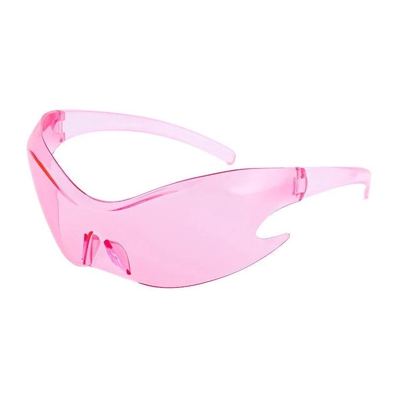 Rimless Cyberpunk Gradient Mirror Sunglasses - Image 2