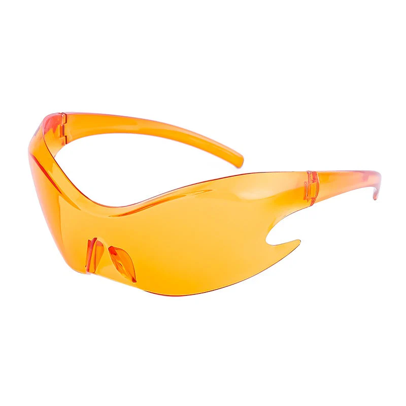 Rimless Cyberpunk Gradient Mirror Sunglasses - Image 3
