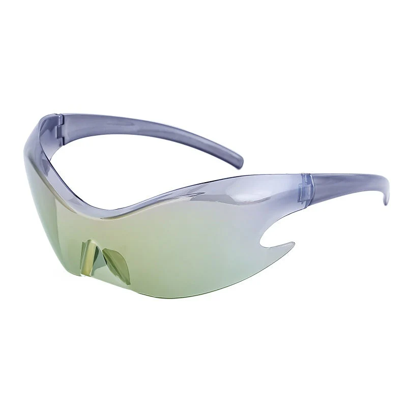 Rimless Cyberpunk Gradient Mirror Sunglasses - Image 6