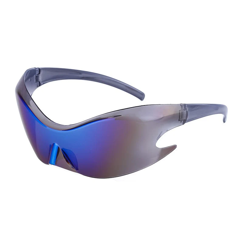 Rimless Cyberpunk Gradient Mirror Sunglasses - Image 7
