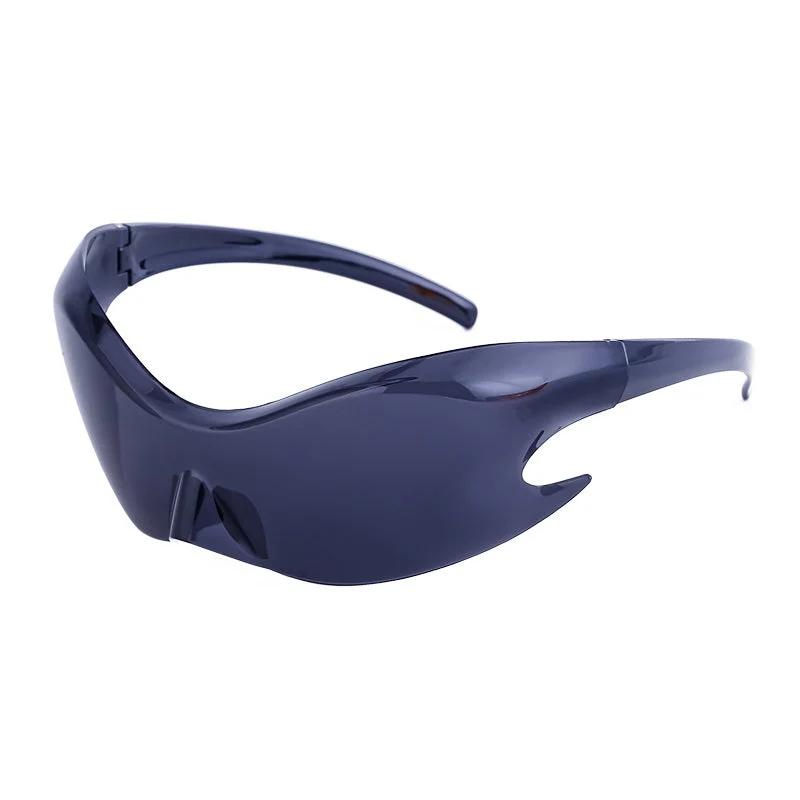 Rimless Cyberpunk Gradient Mirror Sunglasses - Image 9