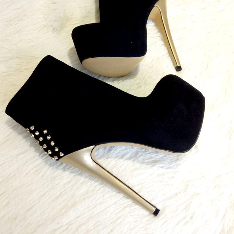 Rivet Ankle Boots - Image 11