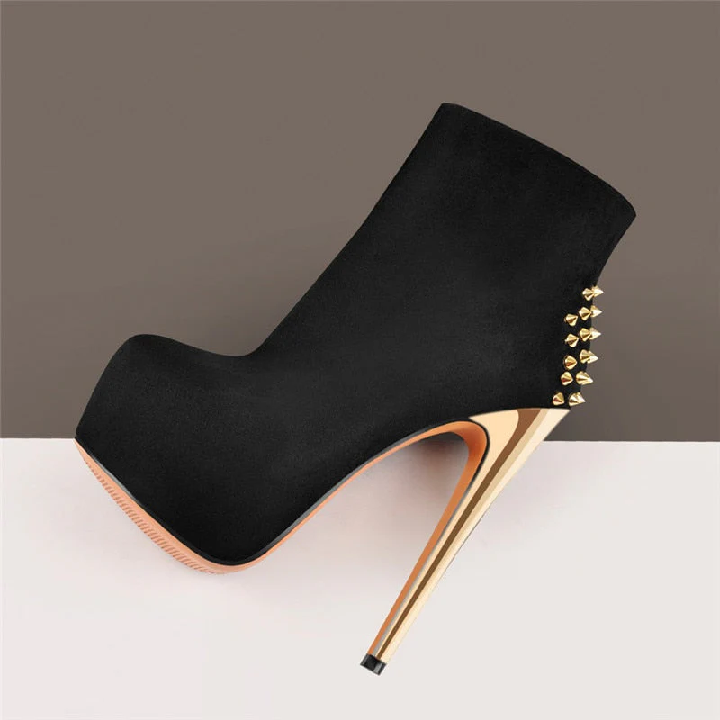 Rivet Ankle Boots - Image 6