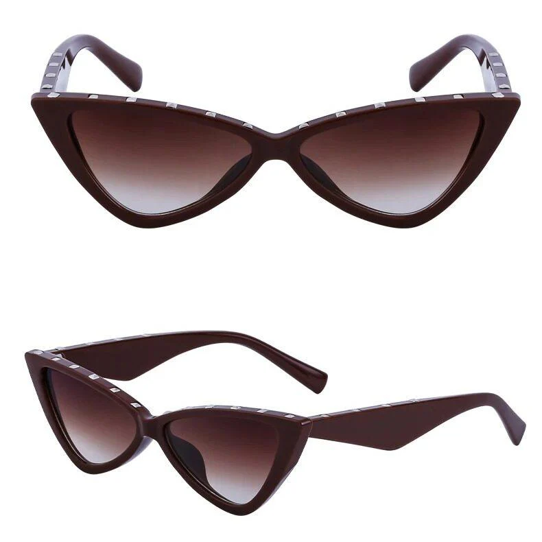 Rivet Cat Eye Sunglasses - Image 10