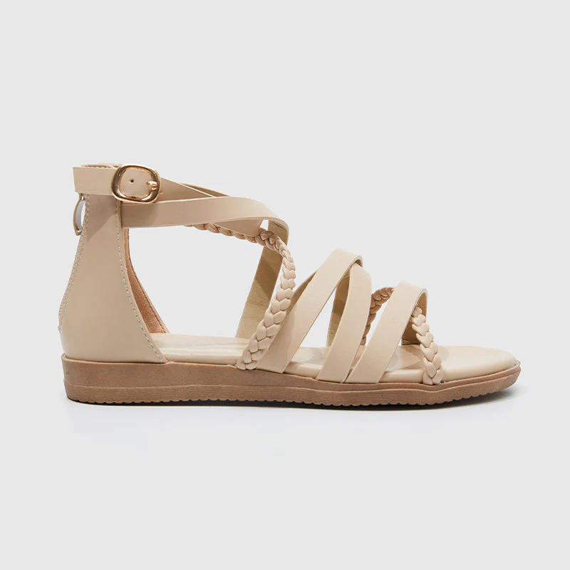Roman Sandals Beige - Image 2