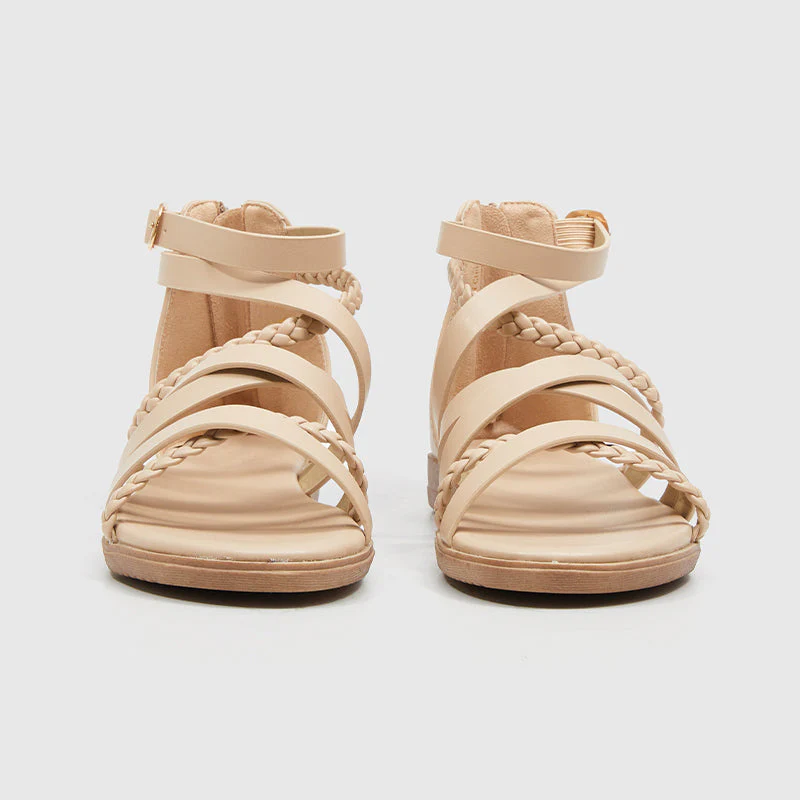 Roman Sandals Beige - Image 3