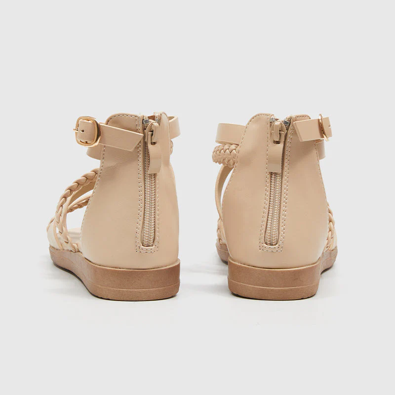 Roman Sandals Beige - Image 4