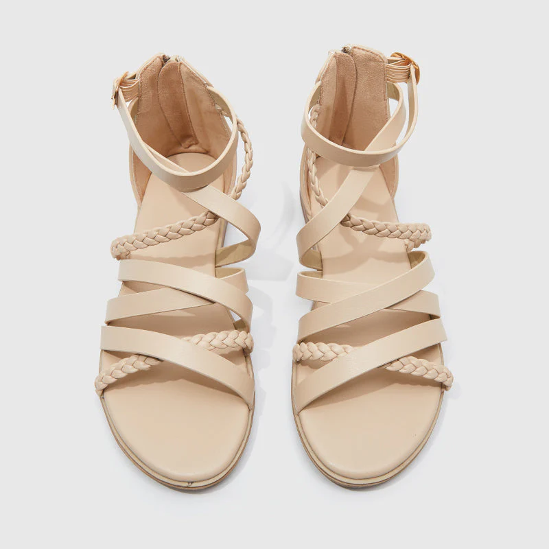 Roman Sandals Beige - Image 5
