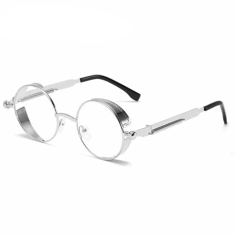 Round Metal Steampunk Sunglasses - Image 10
