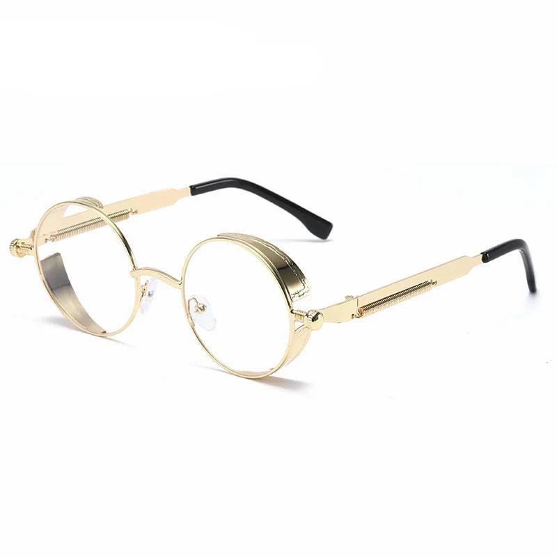 Round Metal Steampunk Sunglasses - Image 11