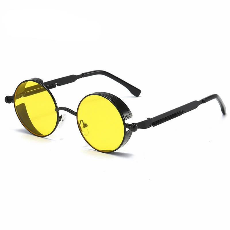 Round Metal Steampunk Sunglasses - Image 14